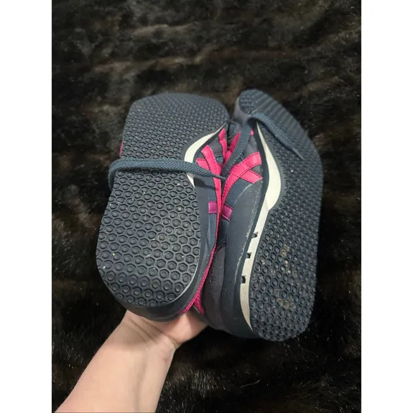 Asics Onitsuka Tiger Shoes Womens 8.5 Blue Pink Running Sneakers Athletic - Image 5