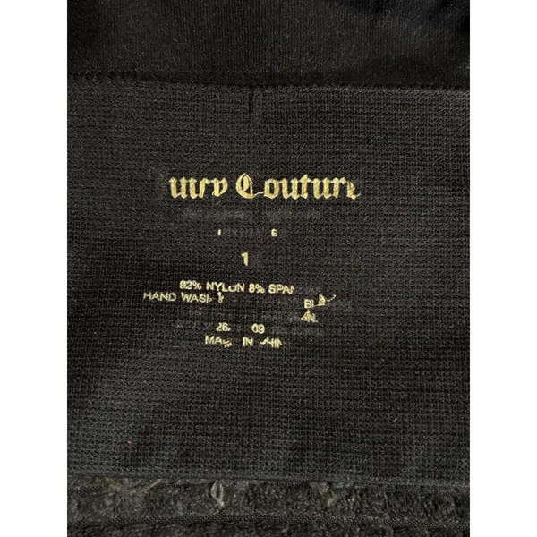 Juicy Couture Black‎ Bling Logo Sports Bra Bralette Size M/L Adjustable Straps - Image 4