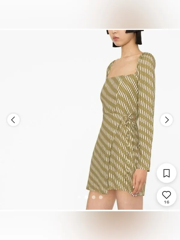 Reformation Rosalie Dress in Linoleum Size 6 - Image 2