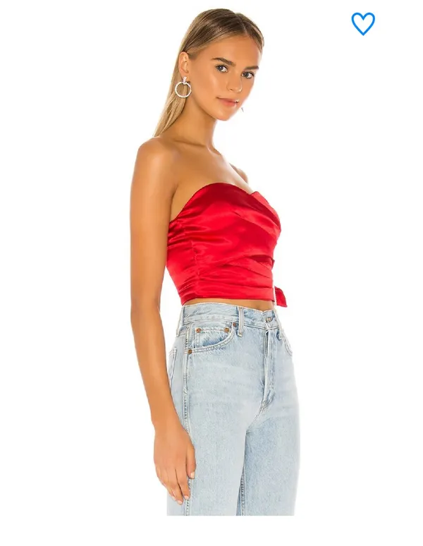 NWT Superdown trixie strapless bustier top jeweled  - Image 5