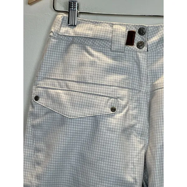 Columbia Women's Size S Gray Convert Omni Tech Houndstooth Snowboard Pants EUC - Image 8