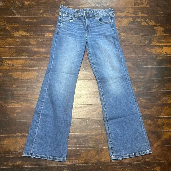 American Eagle distressed relaxed normcore boyfriend 12 jeans - Image 2