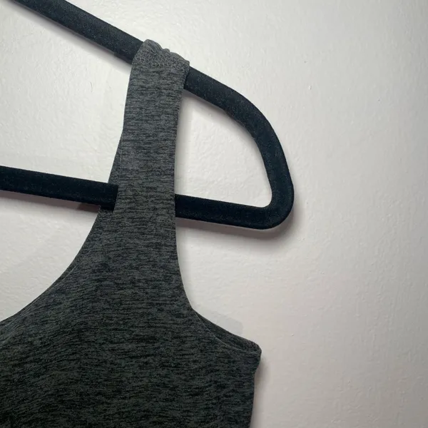 Beyond Yoga One and Only Heathered Gray One Strap Mini Dress Athleisure Small - Image 4