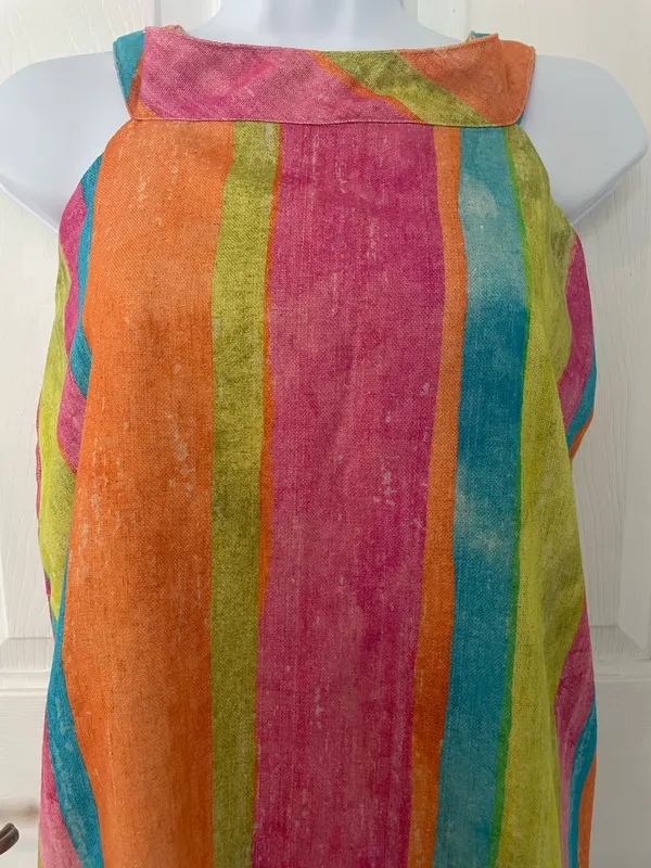 Angie Colorful Women’s Halter Mini Dress with Back Zipper - Image 2