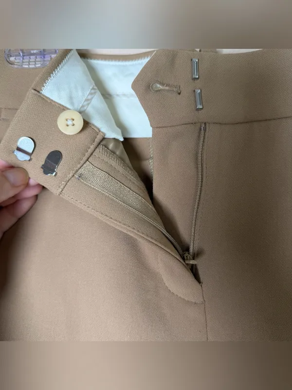 J.Crew Cameron Pants Women’s Sz 8 Tan Khaki Cropped Slim Stretch Ankle Trousers - Image 9