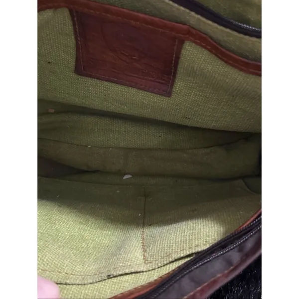 Brown Leather Satchel and Fable Handmade Bag crossbody bag - Image 5