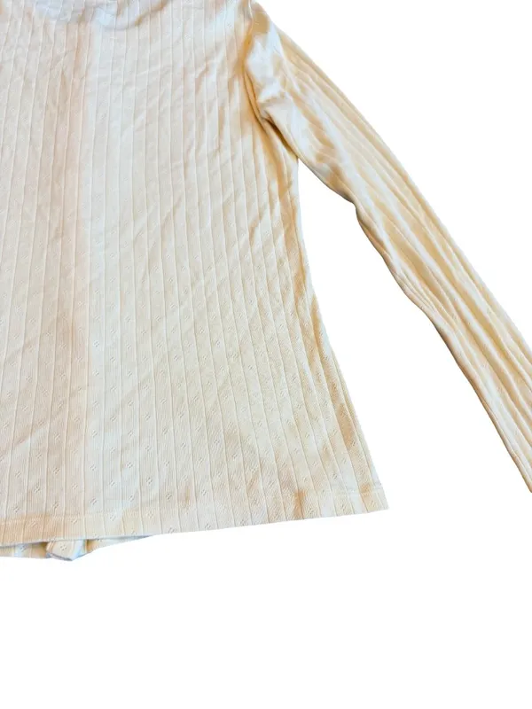 Brandy Melville Buttery Yellow Button-Down Cardigan Sweater Top Shirt One SIze - Image 12
