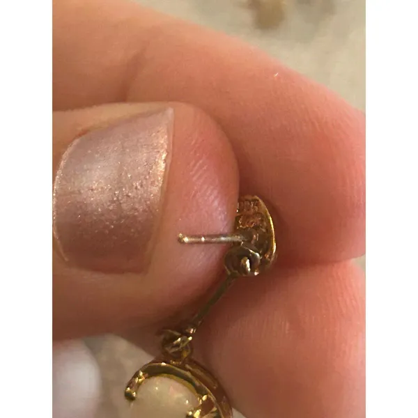 A271 1 inch 925 sterling silver gold tone - Image 10
