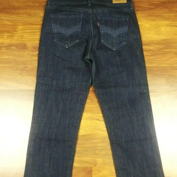 Levi’s Demi Curve Bootcut Jeans Women’s Size 6 Dark Wash Stretch Denim 28x22 - Image 3
