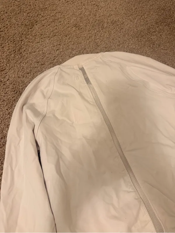 lululemon athletica White Zip-Up Jacket with Breathable Mesh - Image 9