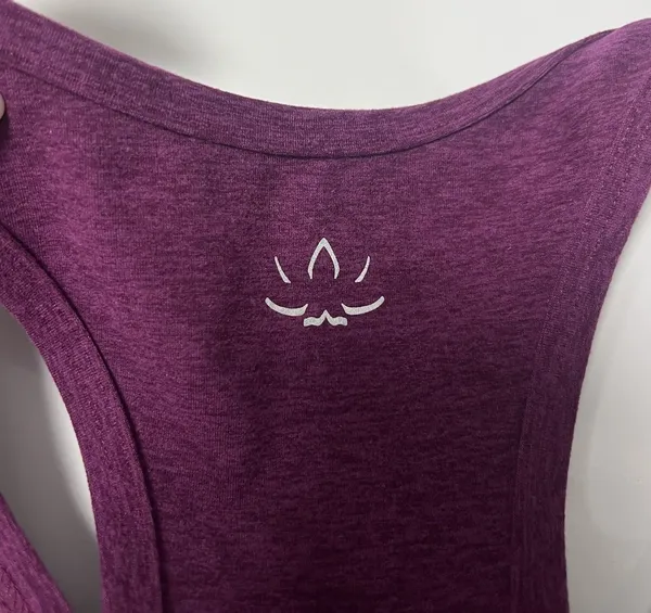 Beyond Yoga Sports Bra Lift Your Spirit Spacedye Aubergine-Beet Racerback Size S - Image 5