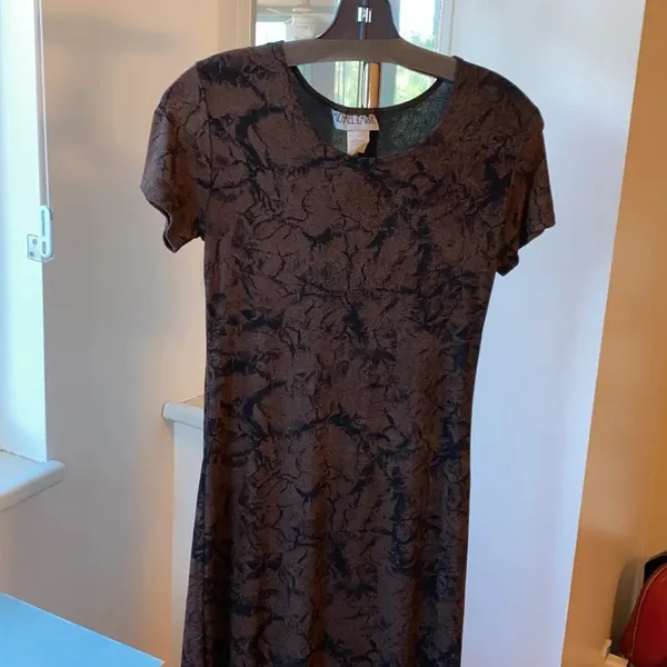 Vintage Brown Long‎ Dress - Image 3