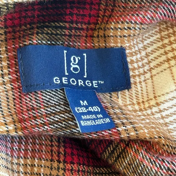 lumberjack chic Fall oversized buffalo plaid button down shirt 90s grunge M/L Size M - Image 12