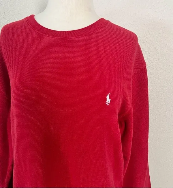 Polo Ralph Lauren Sleepwear Red Pullover - Image 3