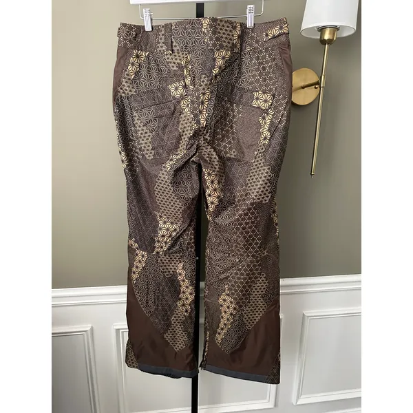 Columbia Convert Womens Snow Pants Brown Pattern Medium - Image 3