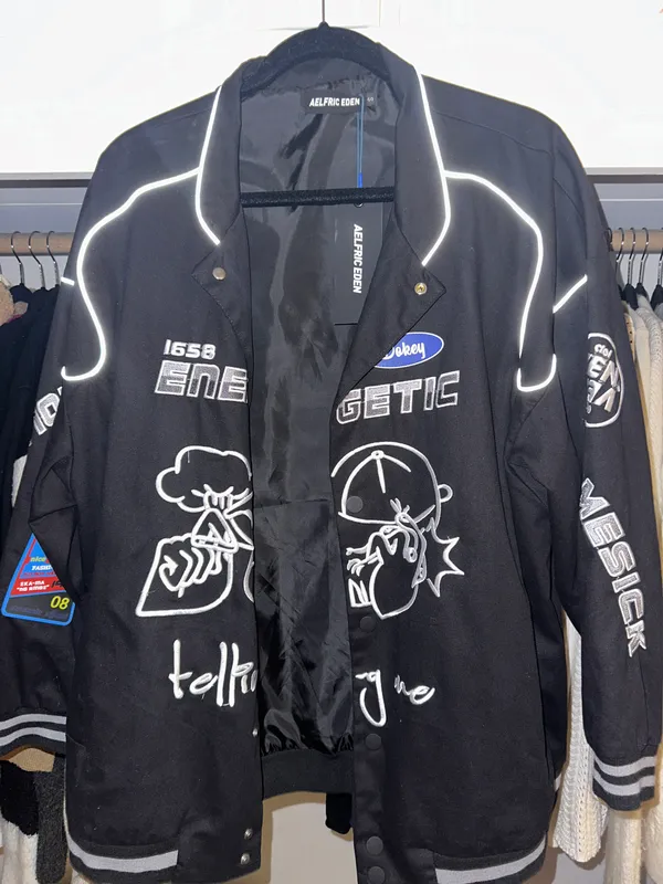 Oversized Bomber Jacket - Image 4