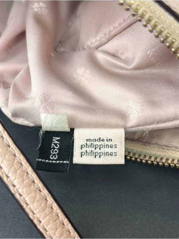 Kate Spade Polly Small Swing Pack Neutral Pink Pebbled Leather Crossbody Bag. - Image 6