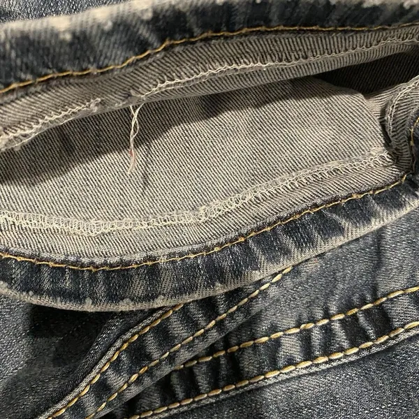 BKE Harper Jeans Womens 31x31.5‎ Blue Denim Distressed Casual straight 31R flaw - Image 10