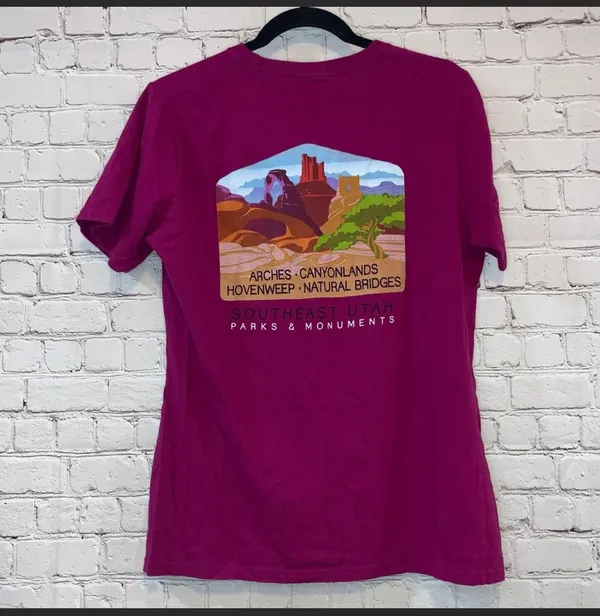 Pink Graphic Short Sleeve Tee Shirt - Image 2