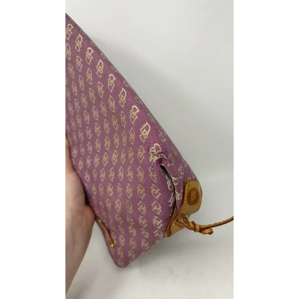vintage dooney and bourke pink DB signature shoulder bag WEAR TO CORNERS , Y2K - Image 12