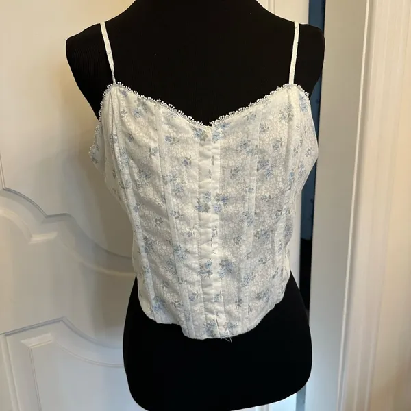 Altar’d State Boned Corset Cami Spaghetti Strap Top Hook Front NWOT - Image 2