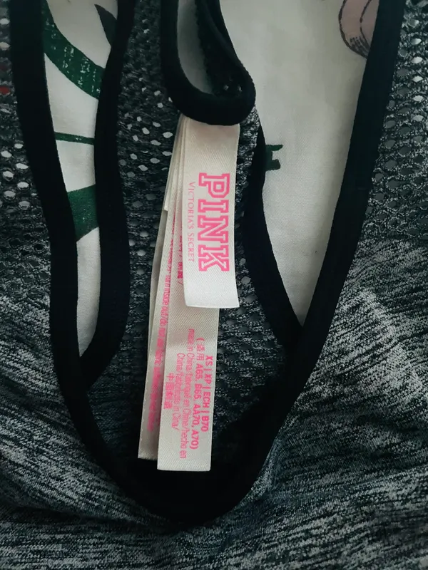 PINK Sports Bra Gray Size XS - Image 3