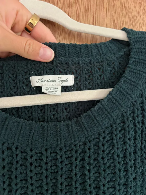 American Eagle Oversized Cable Knit Sweater - Image 2
