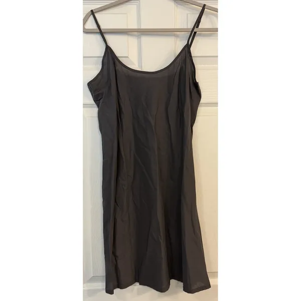Garnet Hill Lace Dress 4 Slip Liner Gray‎ Knee Length Floral Eyelet Semi-formal - Image 3