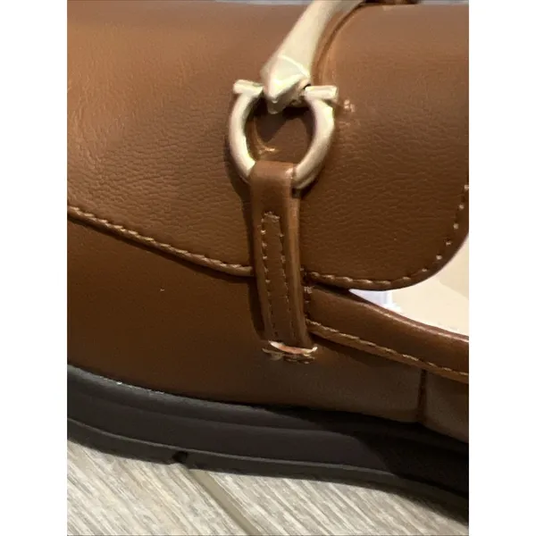 NEW Cliffs by White Mountain Flow Brown/Smooth Gold Buckle Loafer Women Size 10 - Image 10
