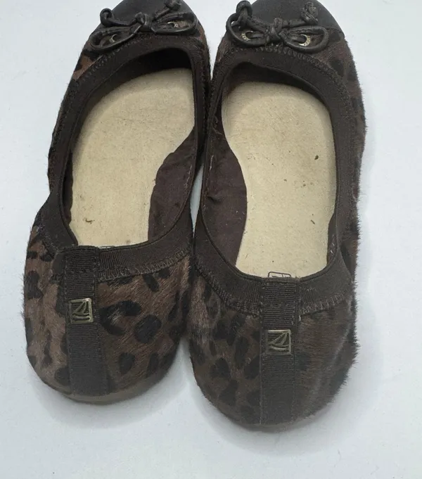 Sperry Top-Sider Elise Leopard Calf Hair Ballet Flats Size 7M - Image 3