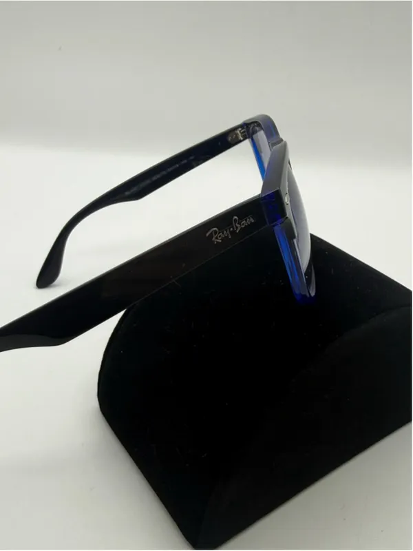 Ray-Ban Steve RB4487 6632/19 Sunglasses Black Blue Gradient 54-18-145 Italy - Image 4