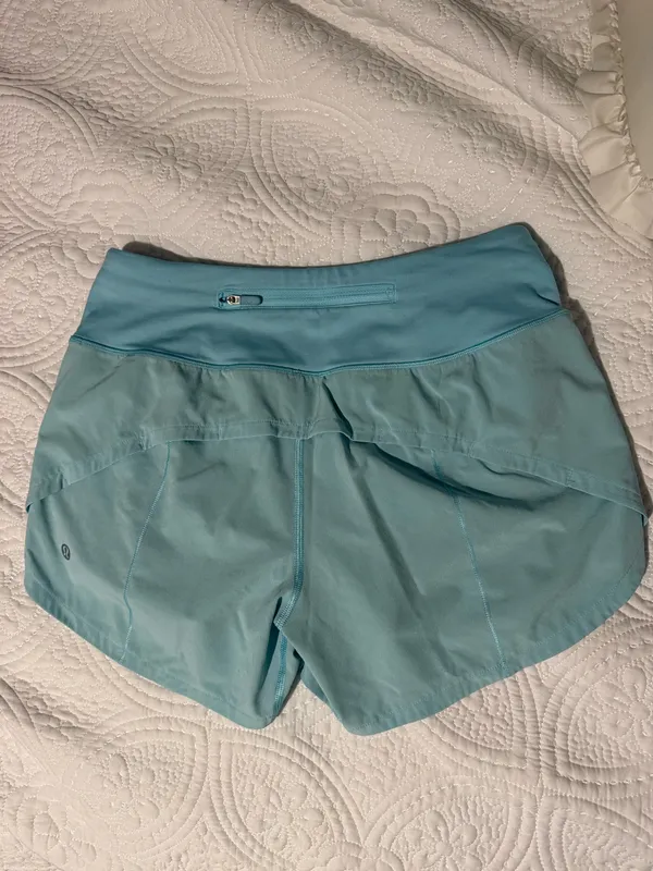 Light Blue 4” Speed Up Lululemon Shorts - Image 2