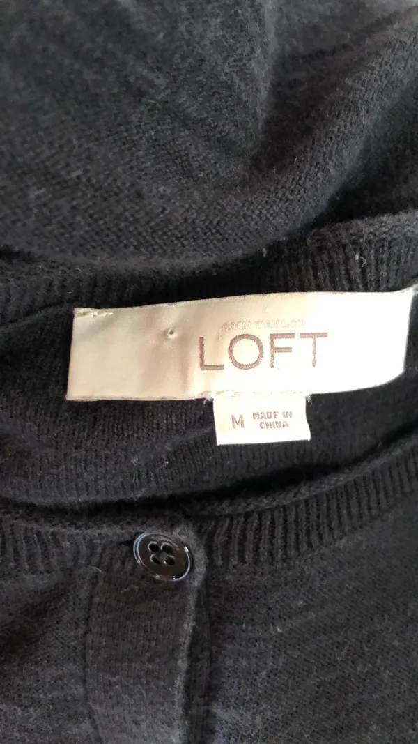 Ann Taylor LOFT Black Cardigan Size Medium - Image 5