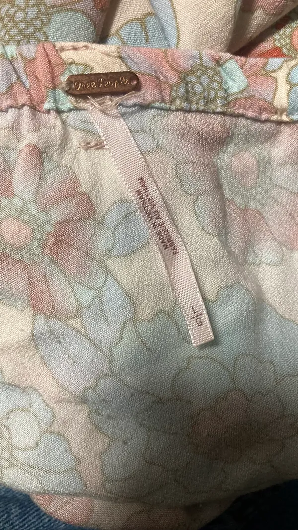 Fairycore Free People That’s A Wrap Sky Combo Maxi Skirt - Image 4