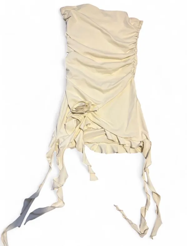White Fox Strapless Boutique Dress - Image 2