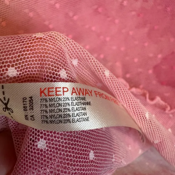 Free‎ People Intimately Free Floral Mesh Baby T Shirt In Rosy Pink XS-S - Image 9
