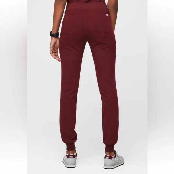 Figs Burgundy Zamora Joggers - Image 4