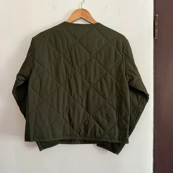 BISHOP + Young | Hunter Green Quilted Puffy Snap Front Beach Walk Jacket XS - Image 5