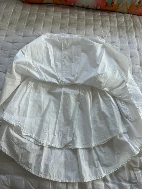 Strapless White Dress Size L - Image 12