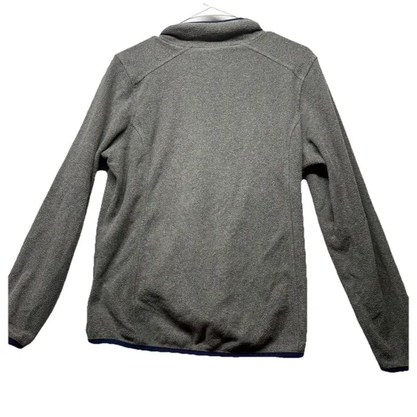 L.L. Bean Fleece Quarter Zip Pullover Sweater Jacket Women Size M #502183 Gray - Image 4