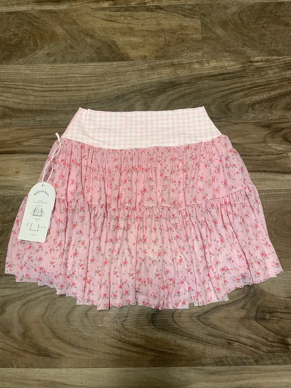 NWT! Blogilates Target X Popflex Viral Taylor Swift Ballerina Skort Floral/Gingham Size XS - Image 6