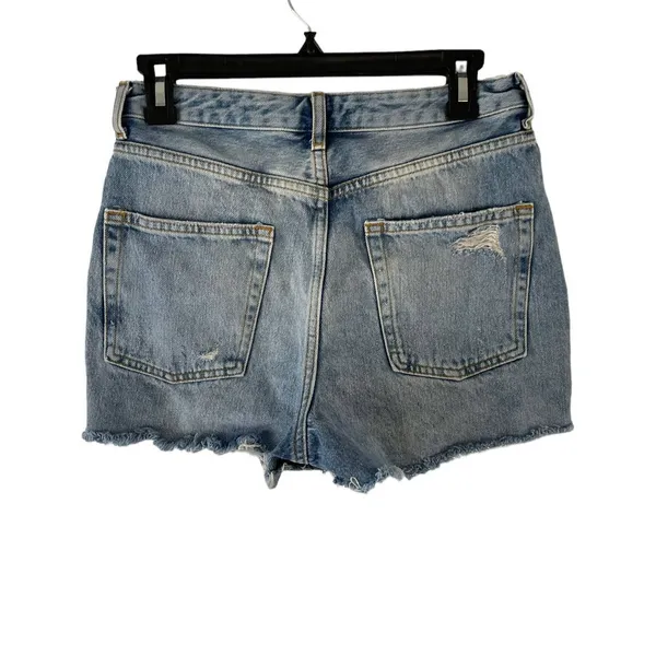 Topshop Size‎ 6 Ashley Cut Off Denim Distressed Jean Shorts - Image 3
