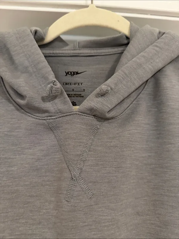 Nike Light Gray Women's Pullover Hoodie - Image 3