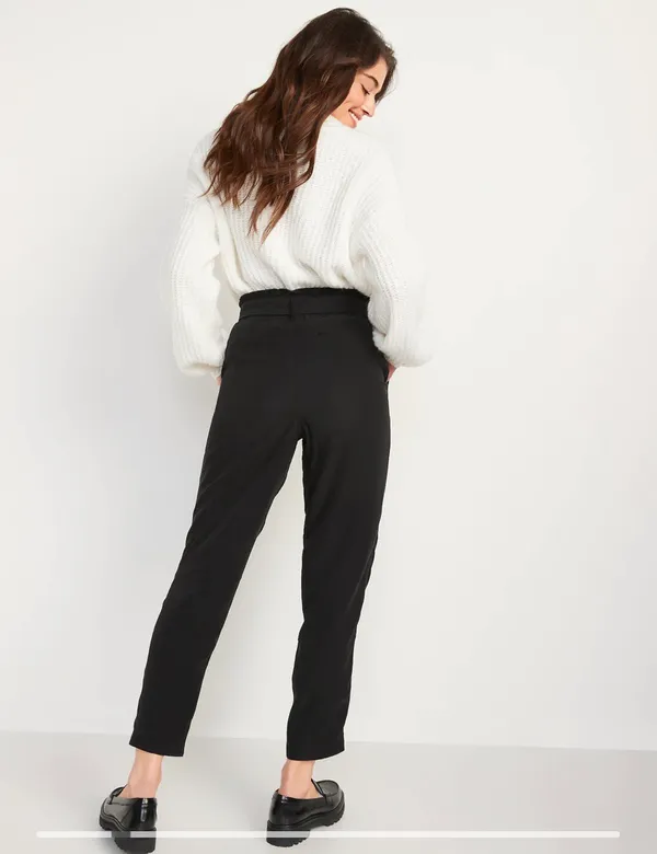Loft Paperbag Tie Slim Pants - Image 2