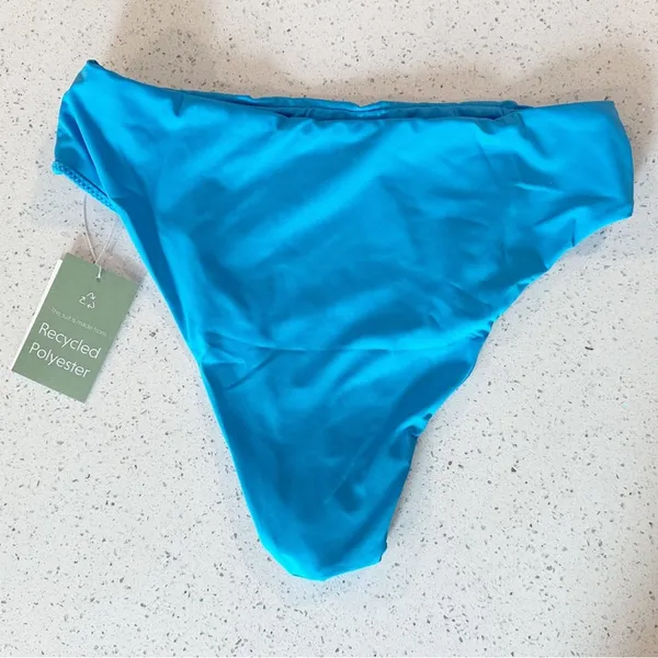 Andie Swim The 90s High Waisted Bottom Azul Electric Bright Blue Size‎ Medium - Image 4
