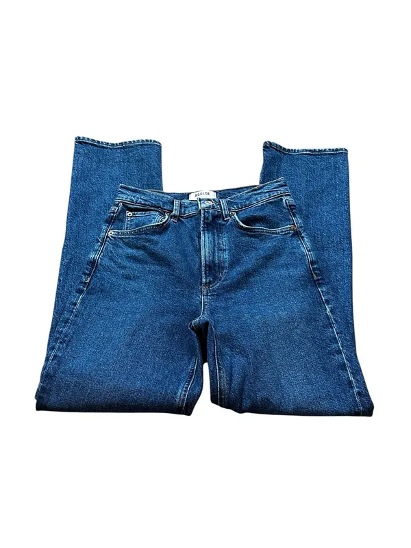 AGOLDE High Rise Stovepipe Jeans 90s Minimalist High Waist Casual Preppy - Image 6
