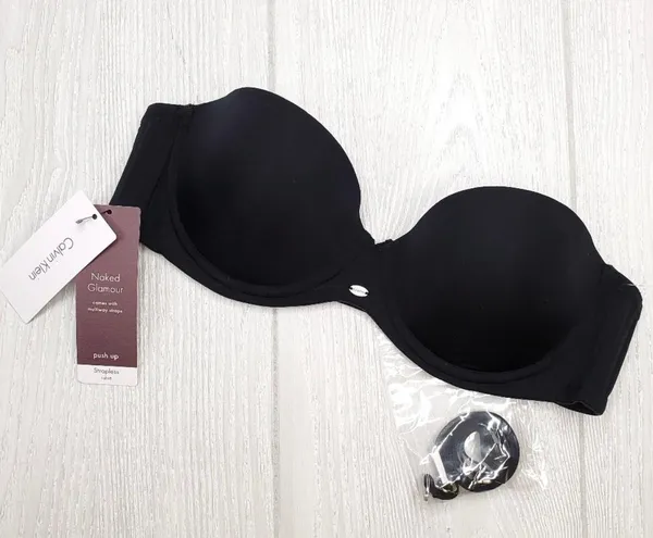 Calvin Klein Naked Glamour Strapless Underwire Push-Up Bra - Image 9