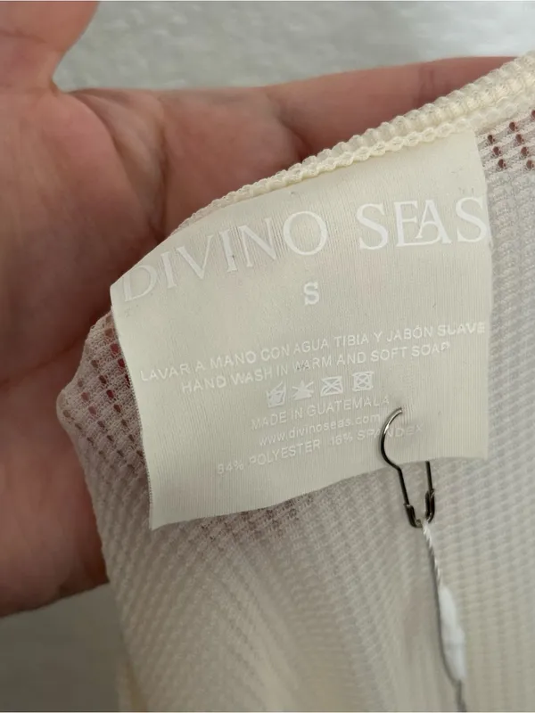 NWT Divino Seas Sheer Long Sleeve Swim Coverup Mini Dress Small - Image 5