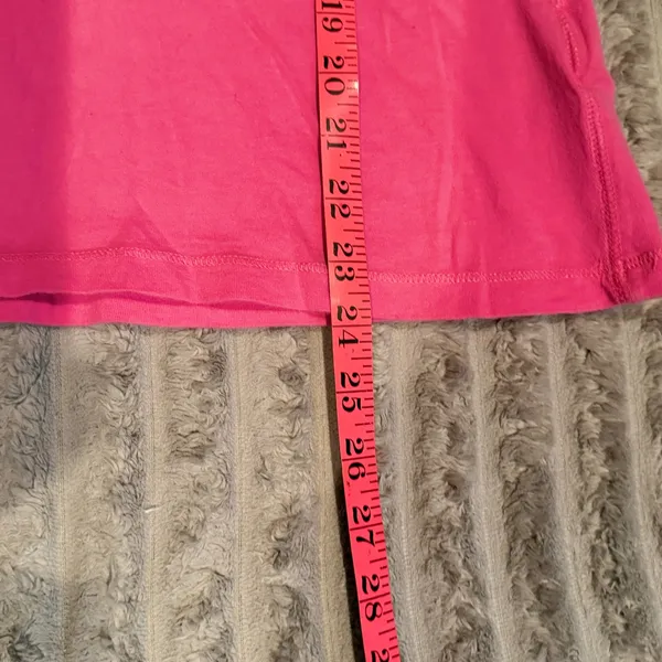 Abercrombie & Fitch‎ Y2K Womens Pink V-Neck Short Sleeve Pocket T-Shirt Size M - Image 5