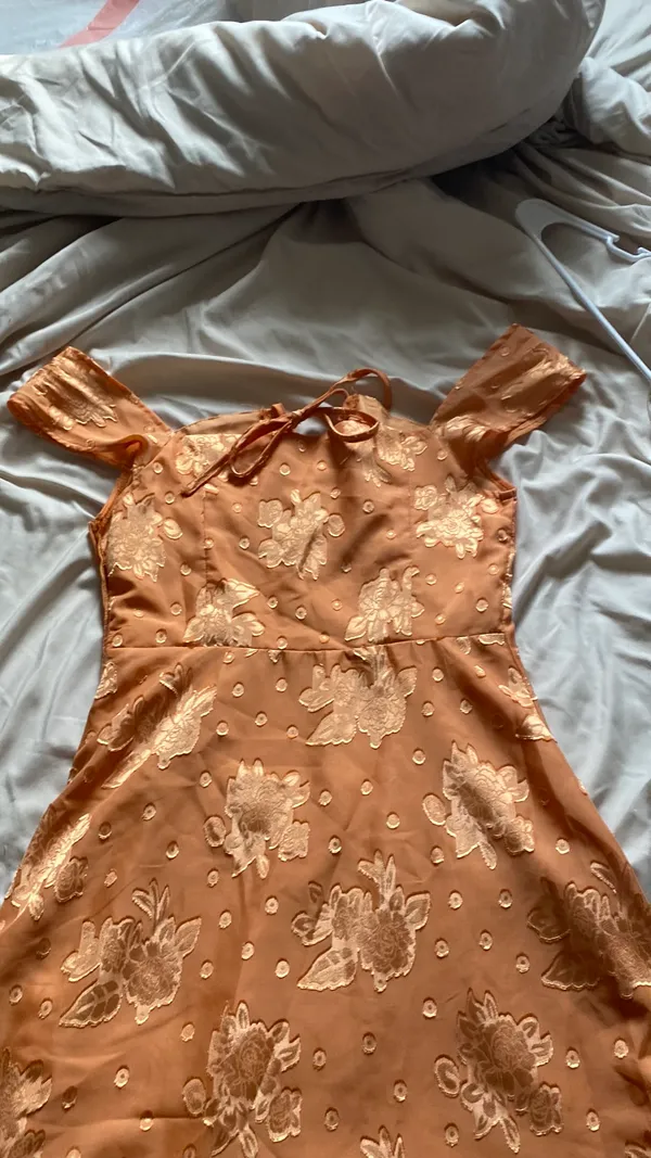 Cider dress orange floral - Image 3